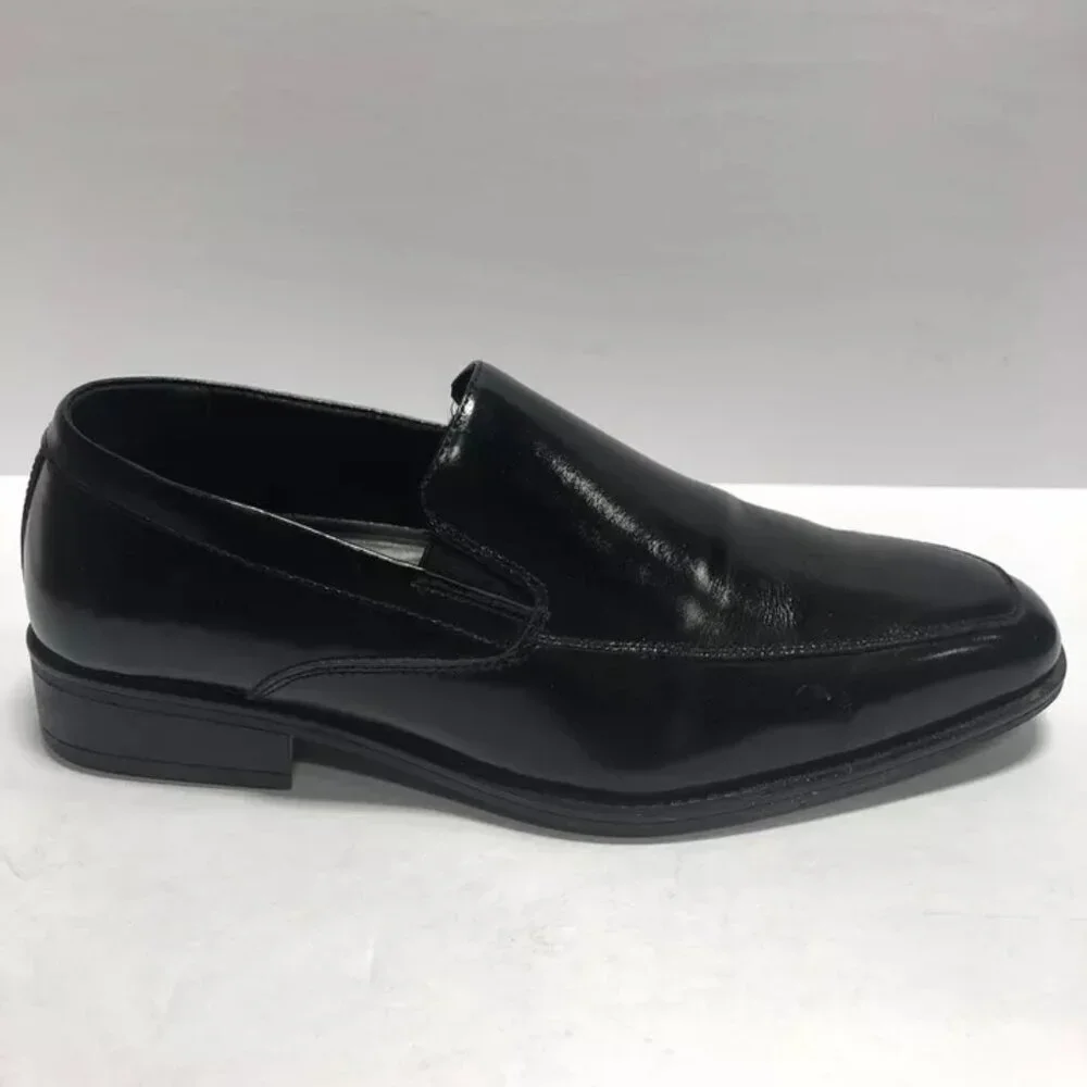 Stacy Adams Men’s Aldrich, Black Slip-On Loafers, Size 10W
